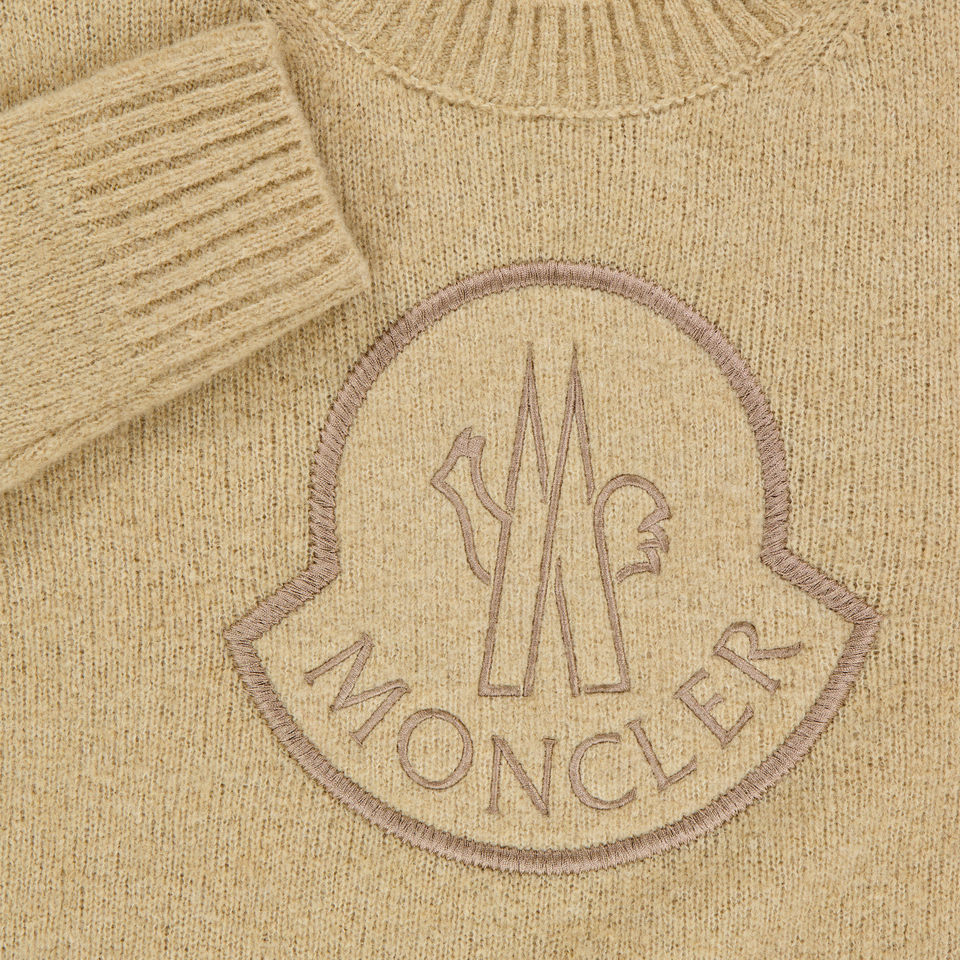 Moncler Kids Boys Sweater  Beige
