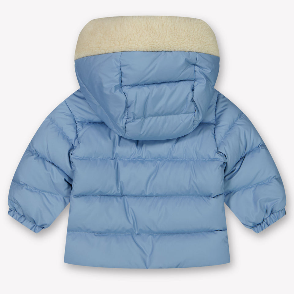 Moncler Kesimur Baby Jongens Winterjas In Licht Blauw