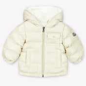 Moncler Mesles Baby Jongens Winterjas In Licht Beige