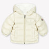 Moncler Mesles Baby Jongens Winterjas In Licht Beige