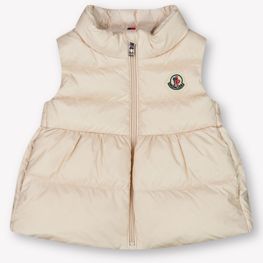 Moncler Hivette Baby Girls Gilet in Light Pink