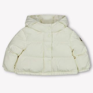 Moncler Laurie Baby Girls Winter Jacket  Offwhite