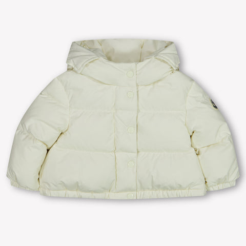 Moncler Laurie Baby Girls Winter Jacket  Offwhite