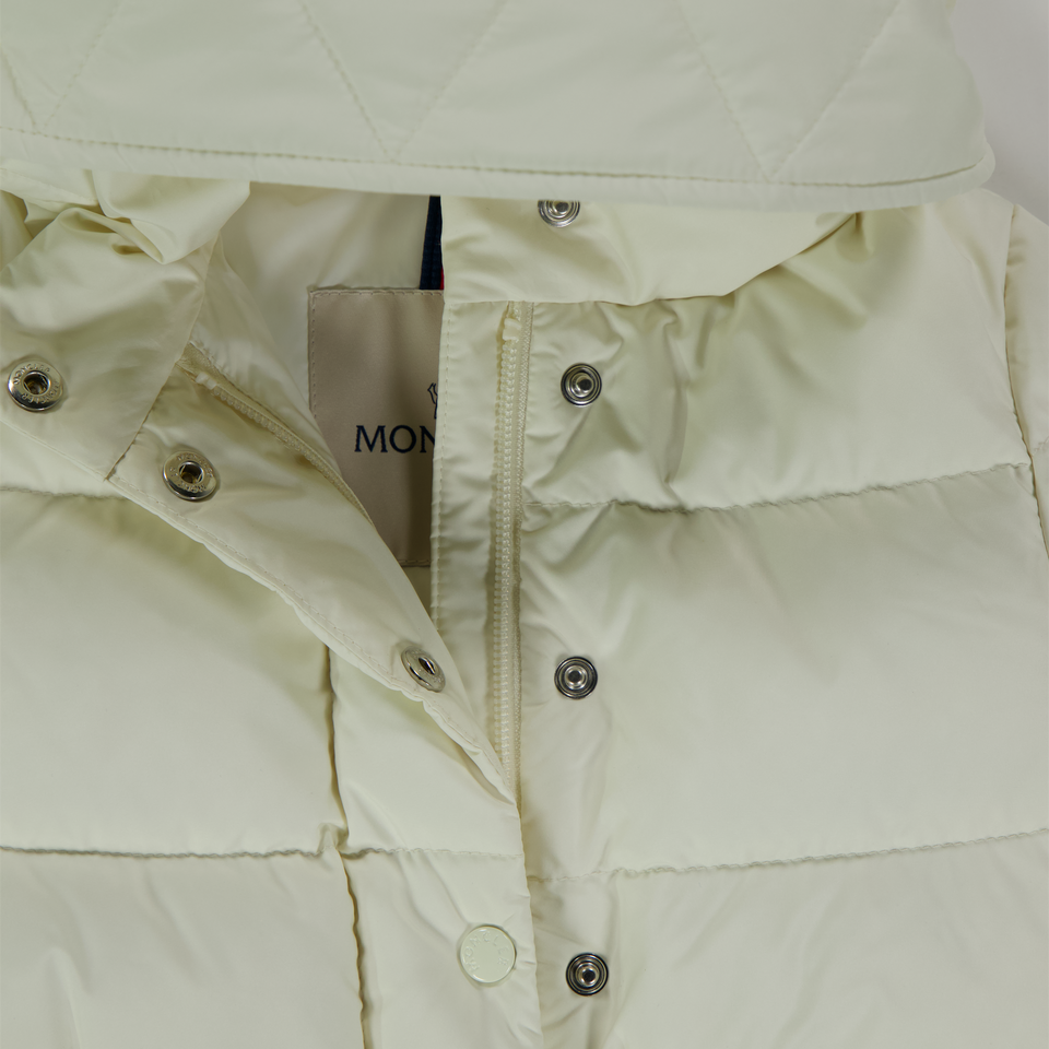 Moncler Laurie Baby Girls Winter Jacket  Offwhite