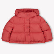 Moncler Laurie Baby Meisjes Winterjas In Donker Roze