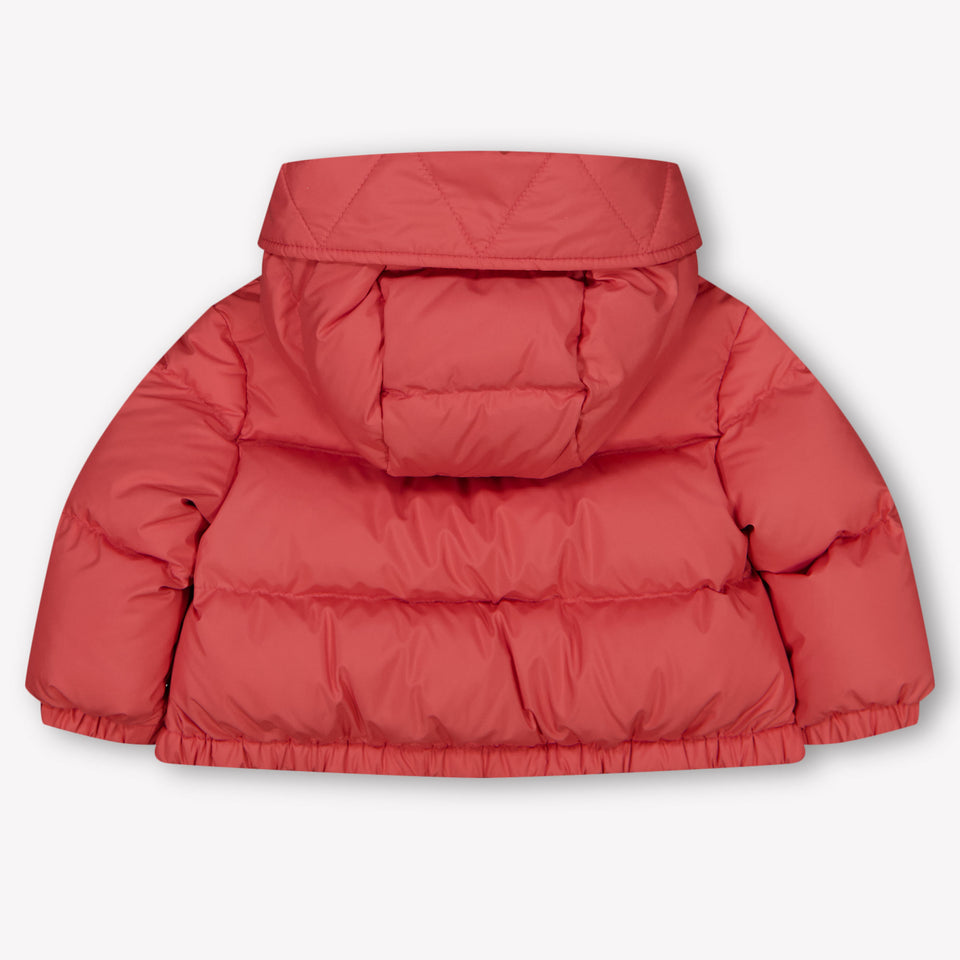 Moncler Laurie Baby Meisjes Winterjas In Donker Roze