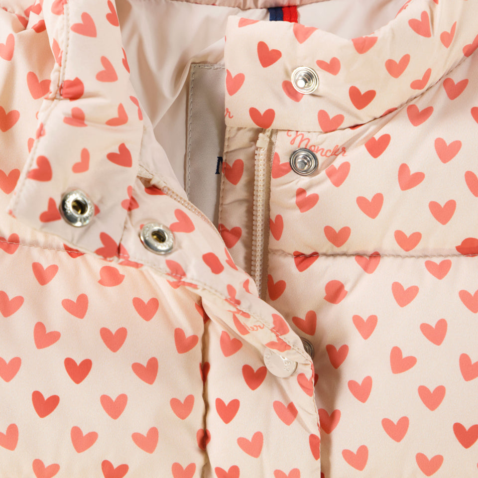 Moncler Bashira Baby Girls Winter Jacket  Offwhite