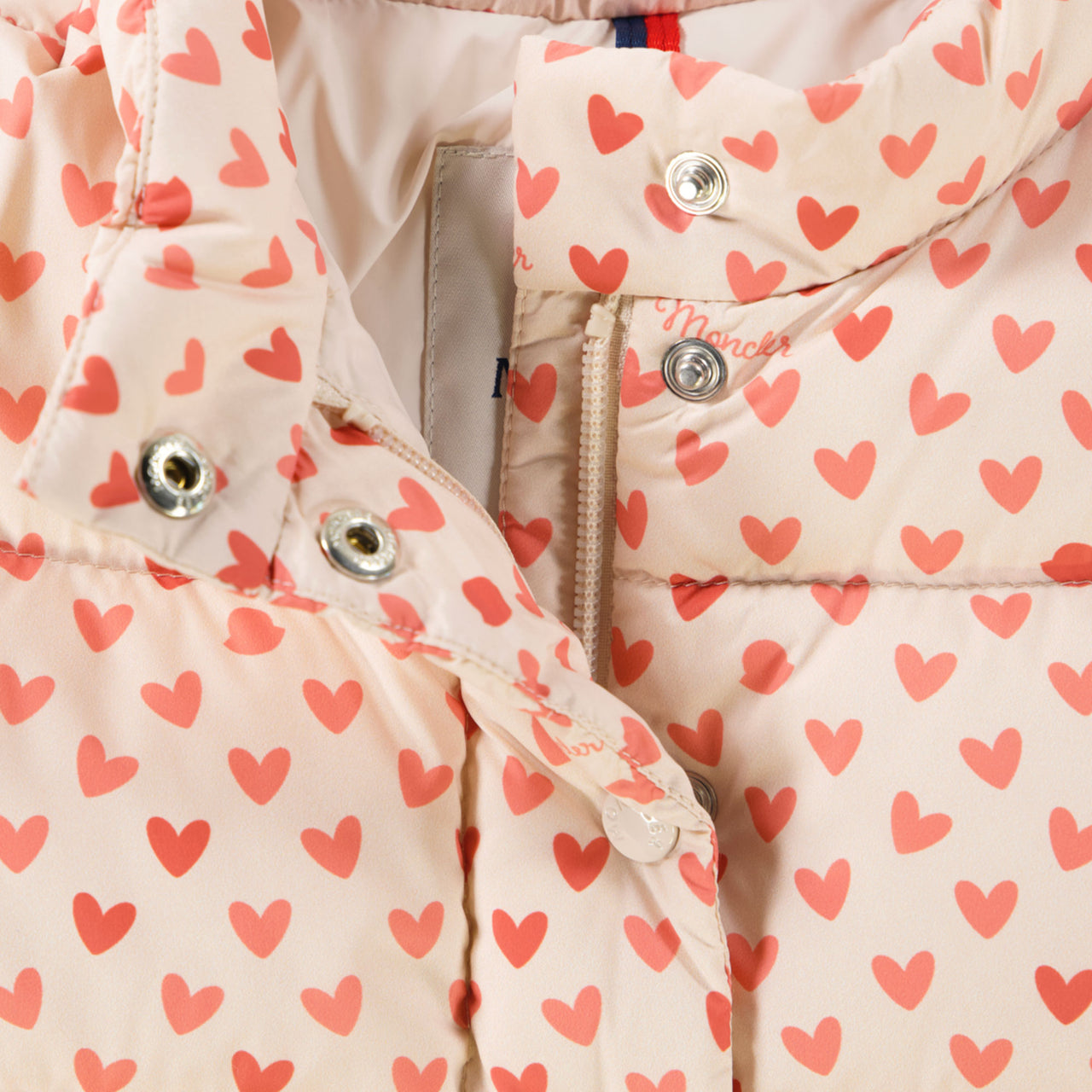 Moncler Bashira Baby Meisjes Winterjas In Off White