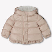 Moncler Tazui Baby Meisjes Winterjas In Licht Roze