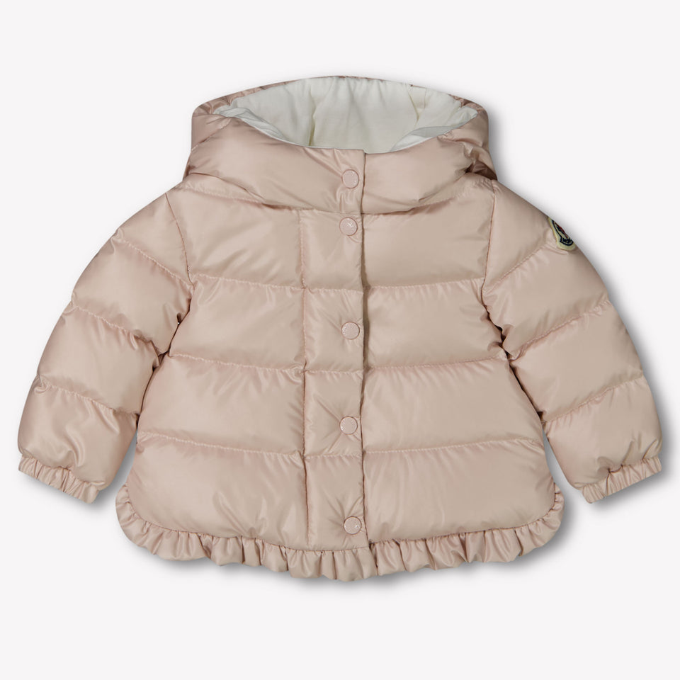 Moncler Tazui Baby Meisjes Winterjas In Licht Roze
