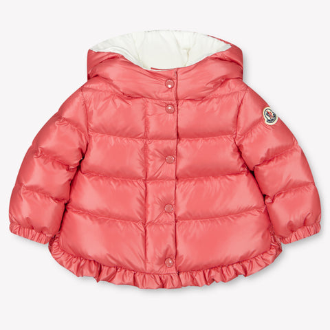 Moncler Tazui Baby Meisjes Winterjas In Donker Roze