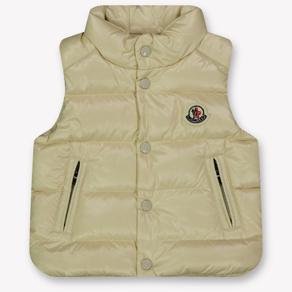 Moncler Bernard Baby Boys Body Warmer  Light Beige