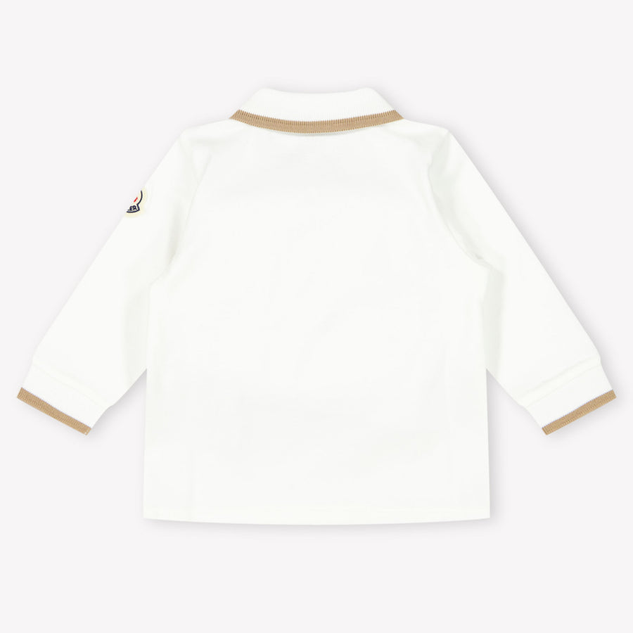 Moncler Baby Jongens Polo In Off White