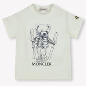 Moncler Baby Jongens T-Shirt In Off White