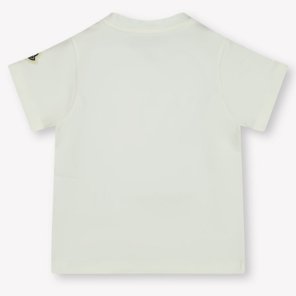 Moncler Baby Jongens T-Shirt In Off White