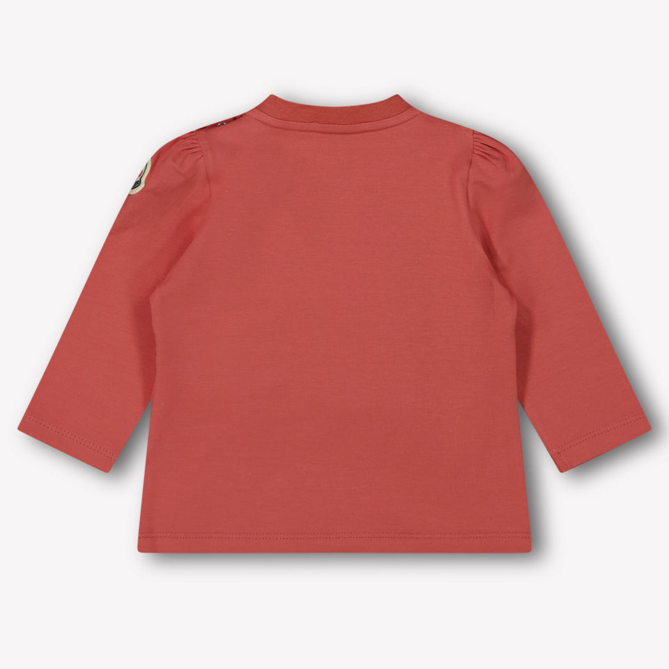 Moncler Baby Meisjes T-Shirt In Donker Roze