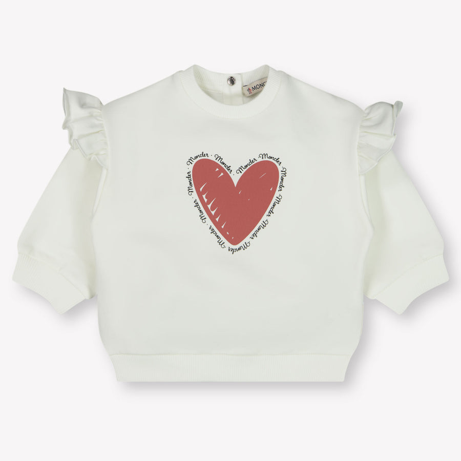 Moncler Baby Meisjes Trui In Off White