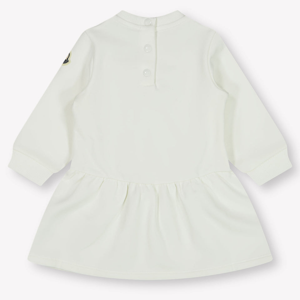 Moncler Baby Meisjes Jurk In Off White
