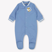 Moncler Baby Boys Playsuit  Light Blue