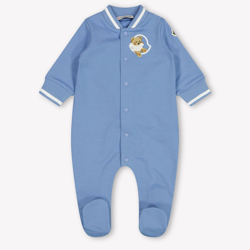 Moncler Baby Boys Playsuit  Light Blue