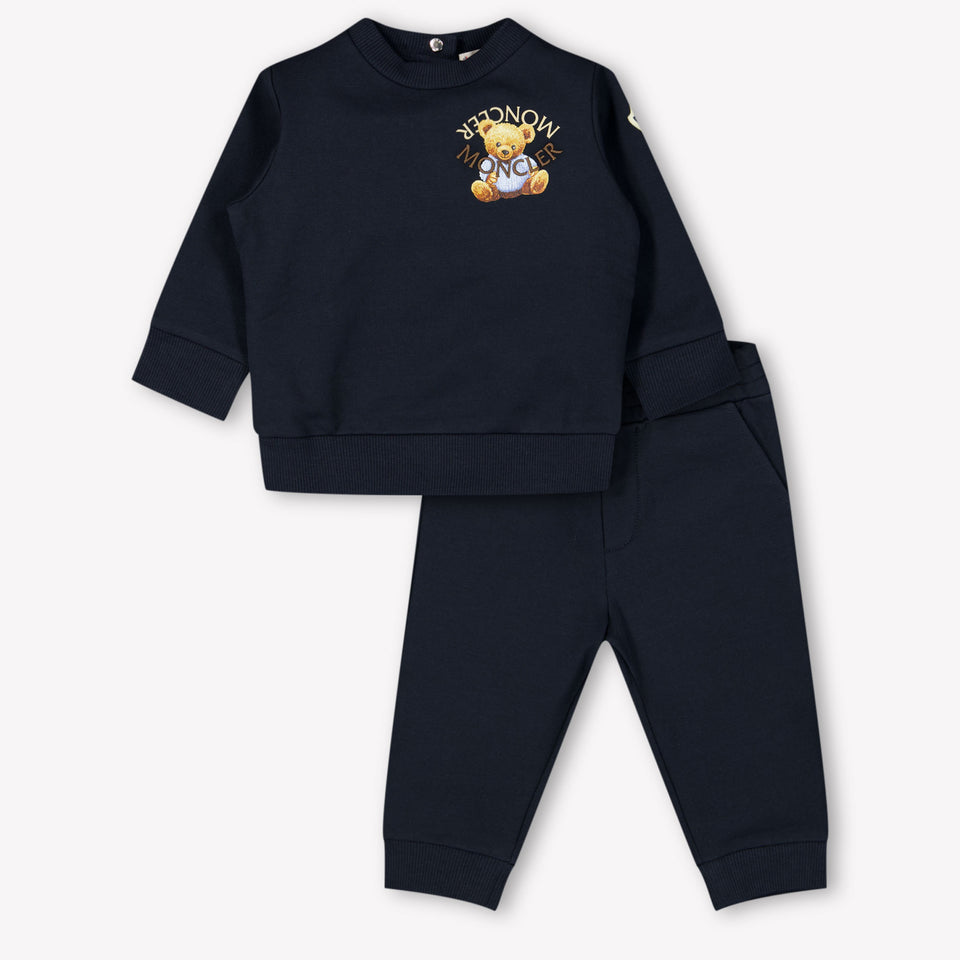 Moncler Baby Jongens Joggingpak In Navy
