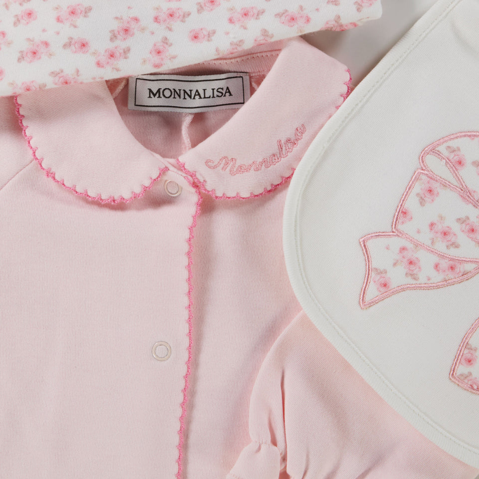 MonnaLisa Baby Meisjes Boxpakje in Licht Roze
