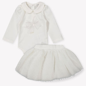 MonnaLisa Baby Meisjes Boxpakje in Off White
