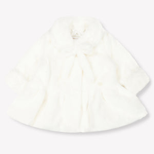 MonnaLisa Baby Meisjes Faux Fur Jassen in Off White