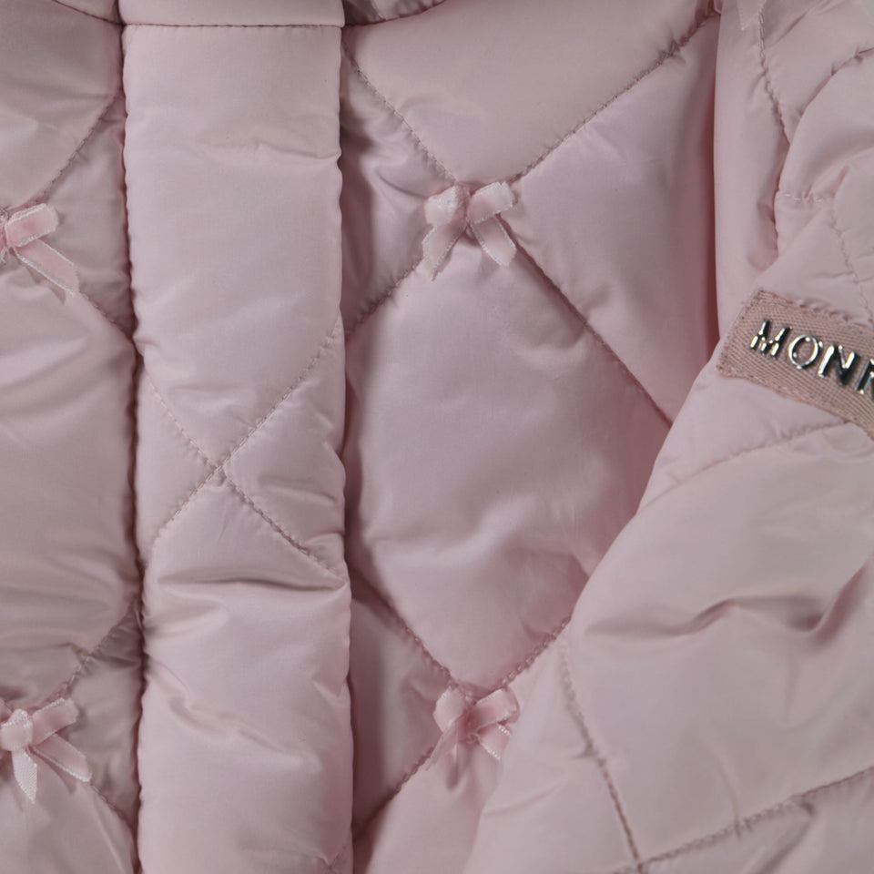 Monnalisa Baby Girls Winter Jacket  Light Pink