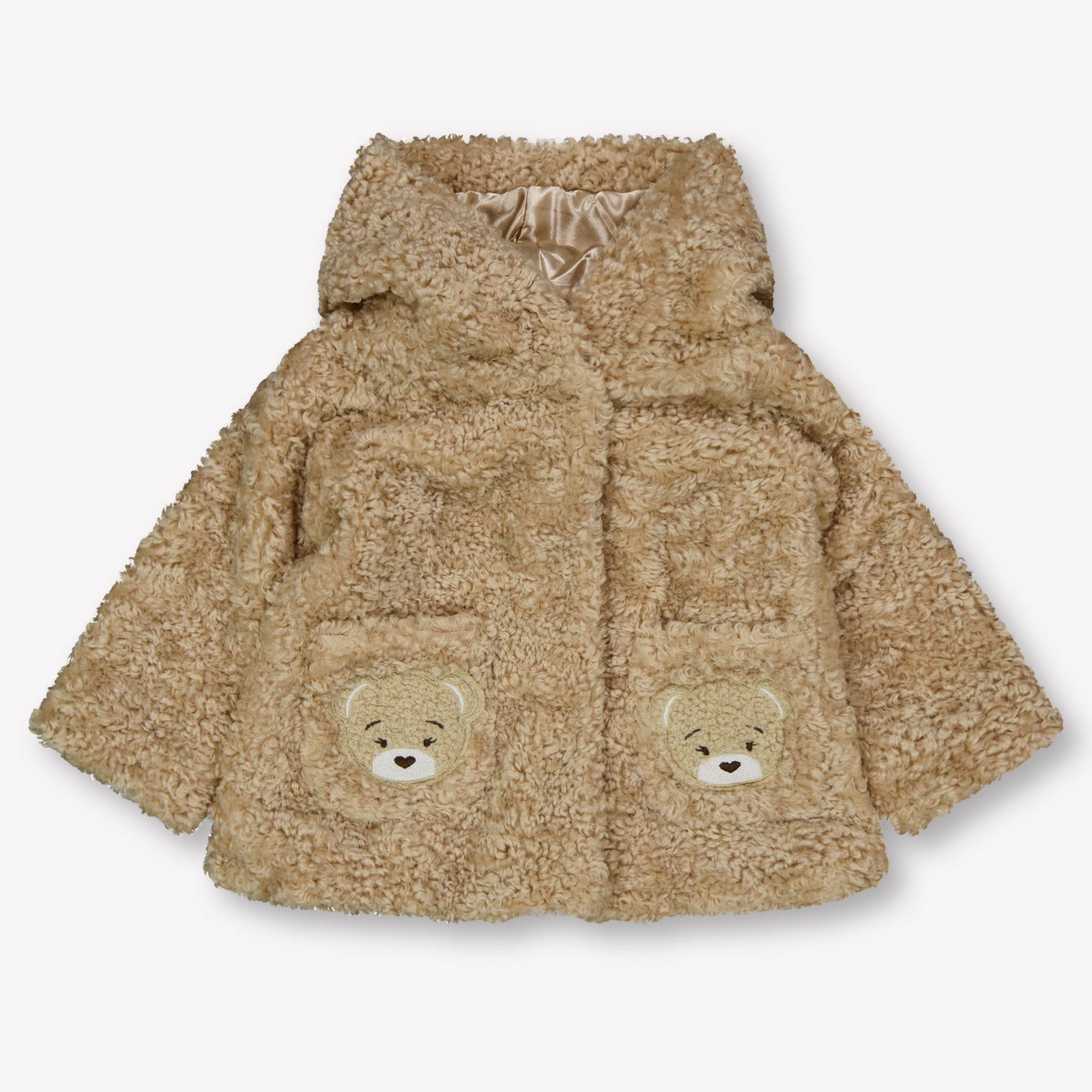MonnaLisa Baby Meisjes Faux Fur Jassen in Beige