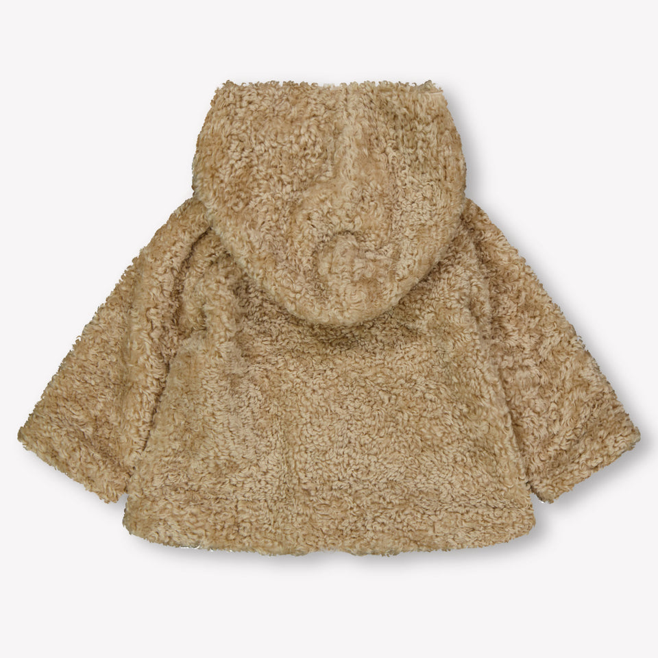 MonnaLisa Baby Meisjes Faux Fur Jassen in Beige