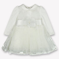 MonnaLisa Baby Meisjes Jurk in Off White
