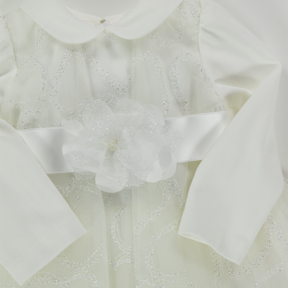 Monnalisa Baby Girls Dress  Offwhite