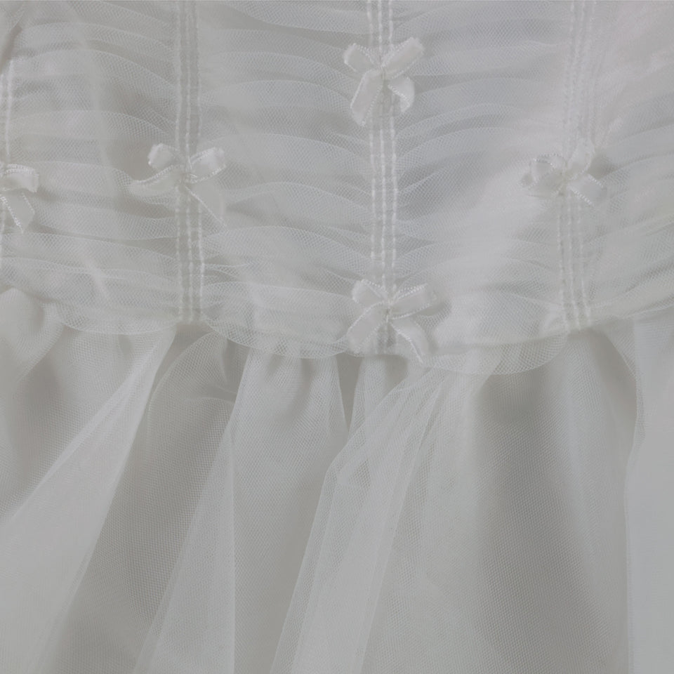 MonnaLisa Baby Meisjes Jurk in Off White