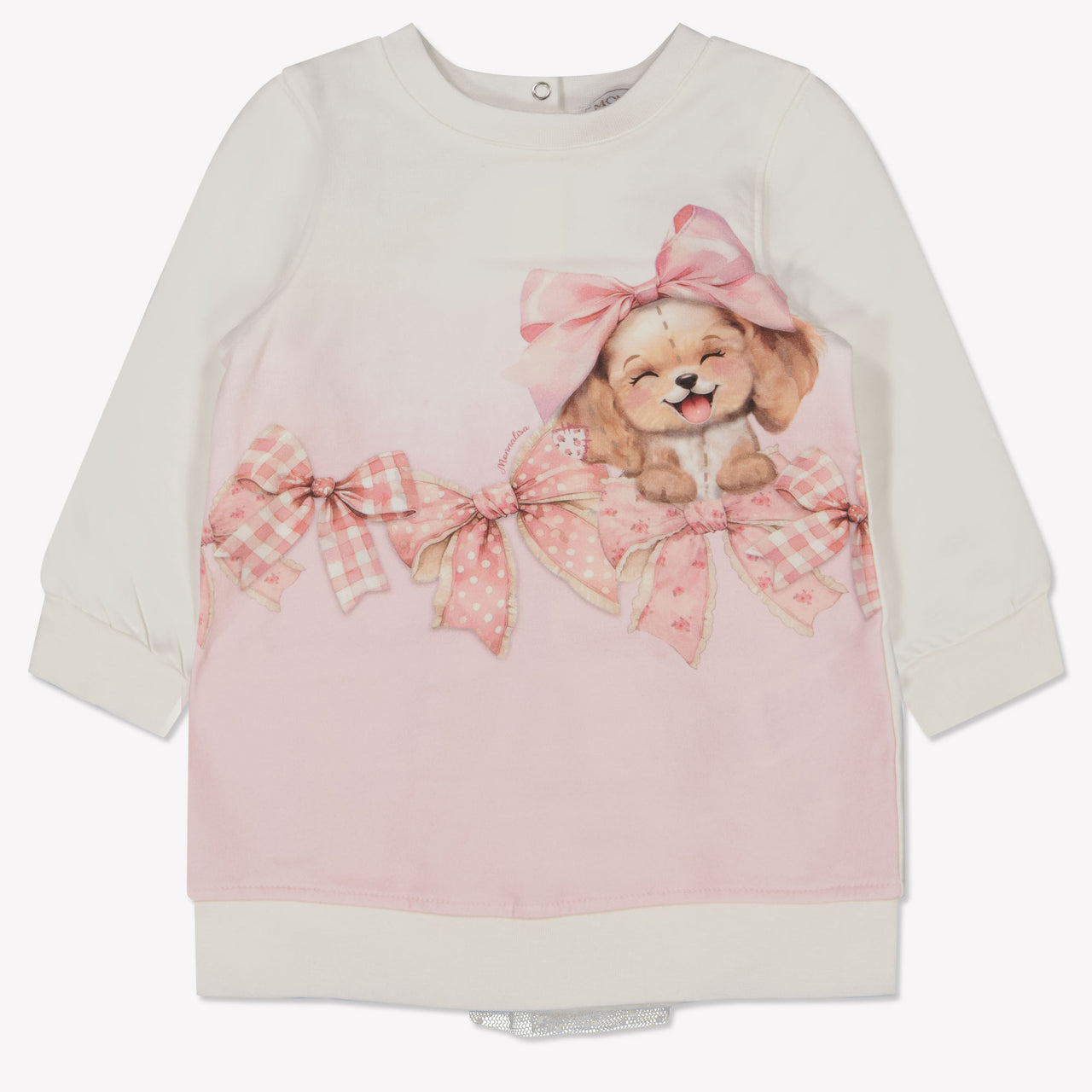 MonnaLisa Baby Meisjes Jurk in Off White