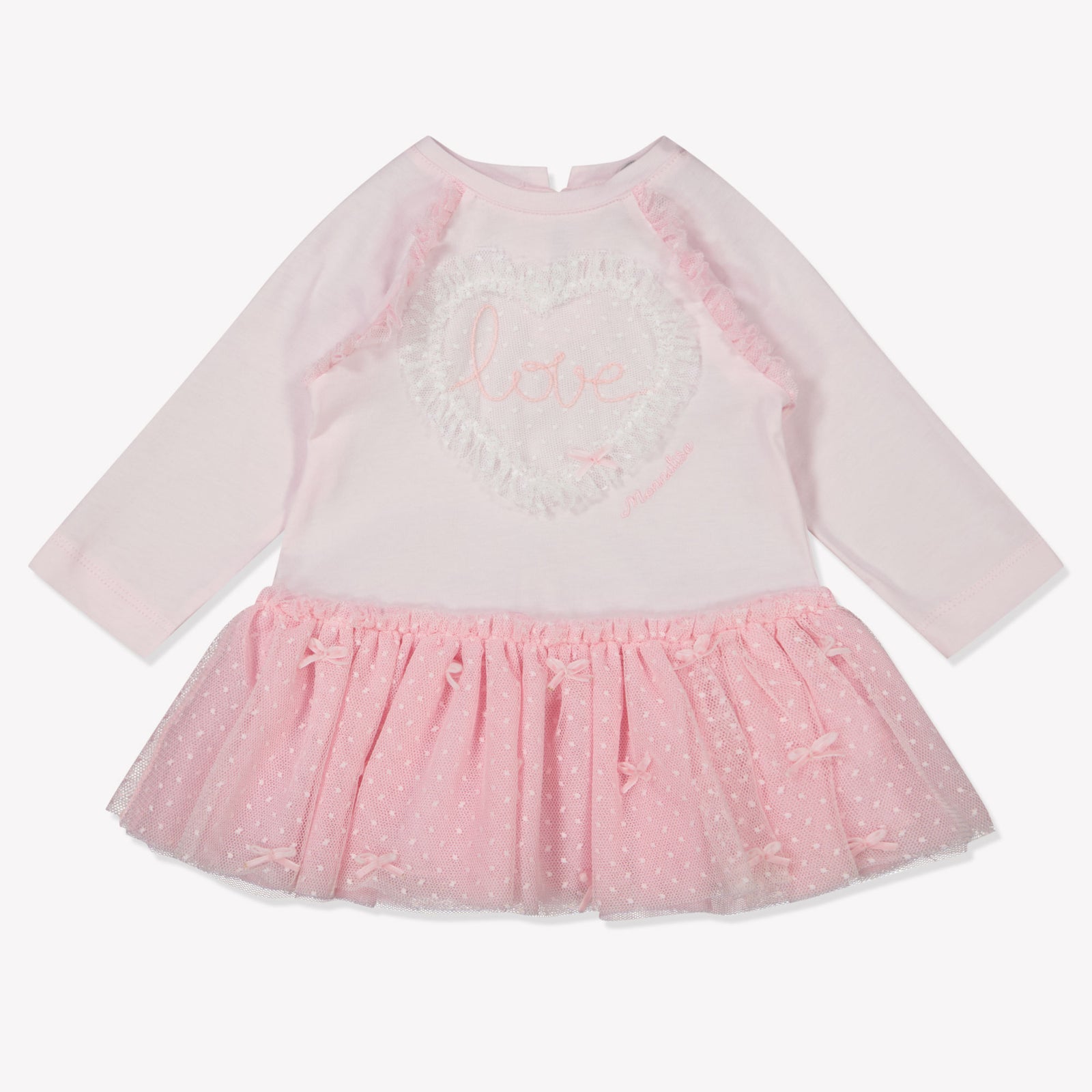 MonnaLisa Baby Meisjes Jurk in Licht Roze