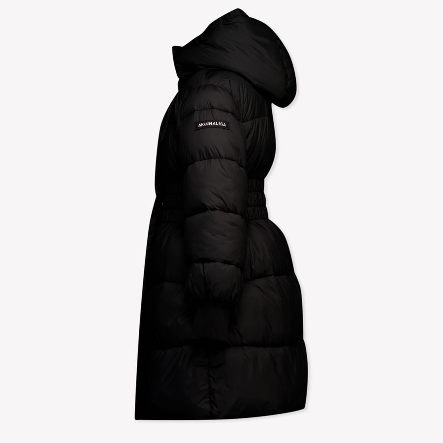 Monnalisa Kids Girls Winter Coat  Black