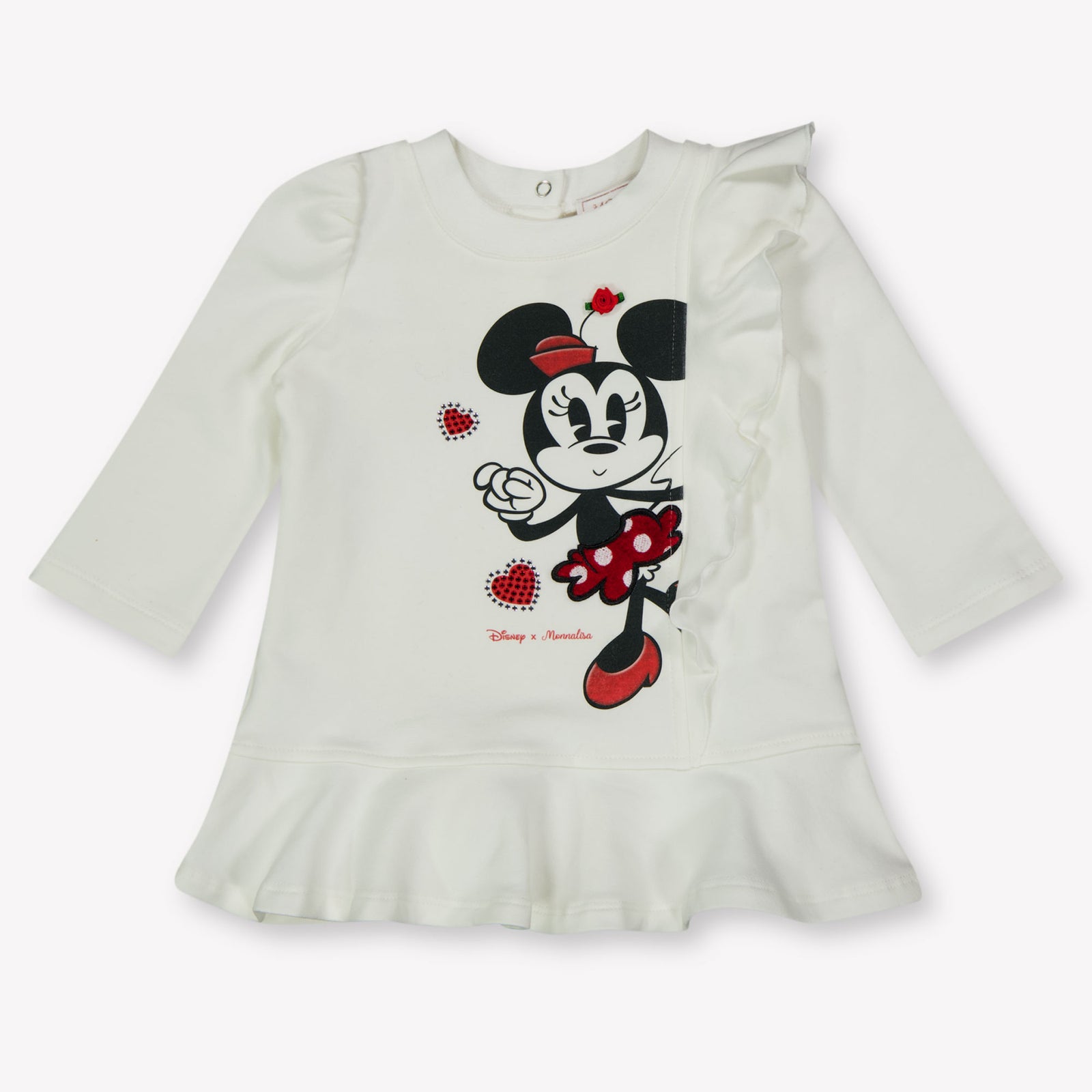 MonnaLisa Baby Meisjes Jurk in Off White