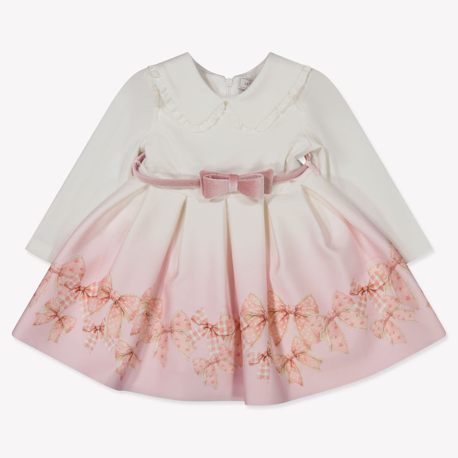 MonnaLisa Baby Meisjes Jurk in Licht Roze