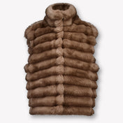 Monnalisa Kids Girls Body Warmer  Brown