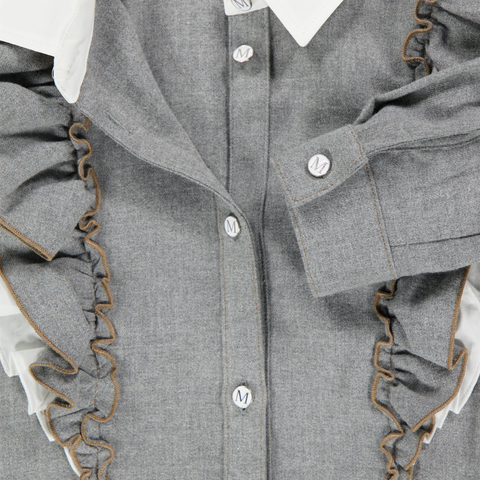 MonnaLisa Kinder Meisjes Jurk in Grijs