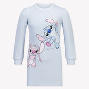 MonnaLisa Kinder Meisjes Jurk in Licht Blauw