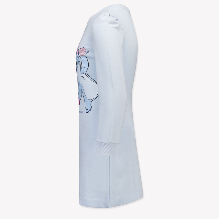 MonnaLisa Kinder Meisjes Jurk in Licht Blauw