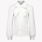 Monnalisa Kids Girls Blouse  Offwhite