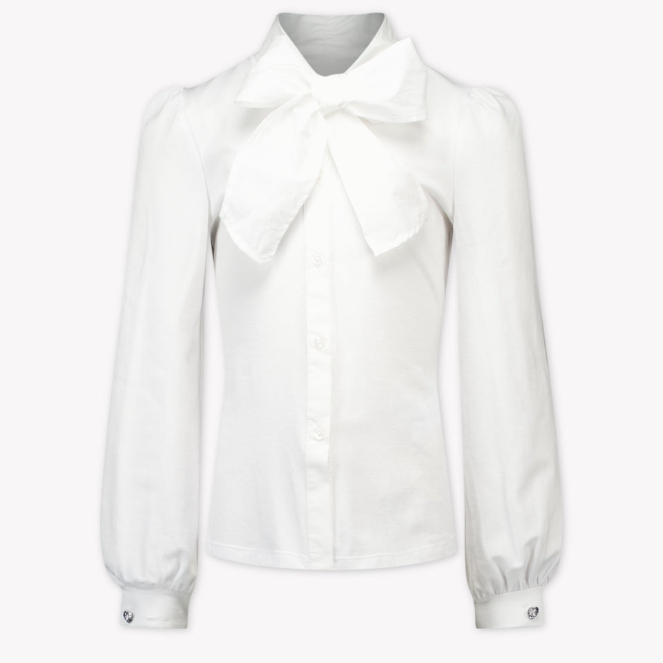 Monnalisa Kids Girls Blouse  Offwhite