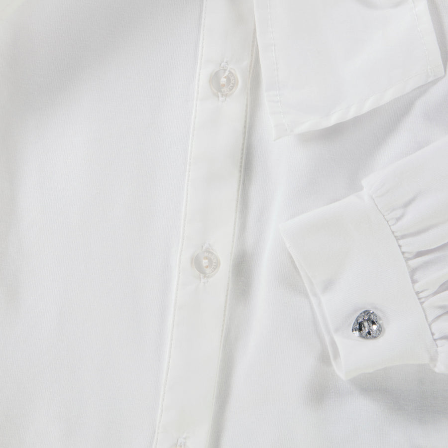 MonnaLisa Kinder Meisjes Blouse in Off White