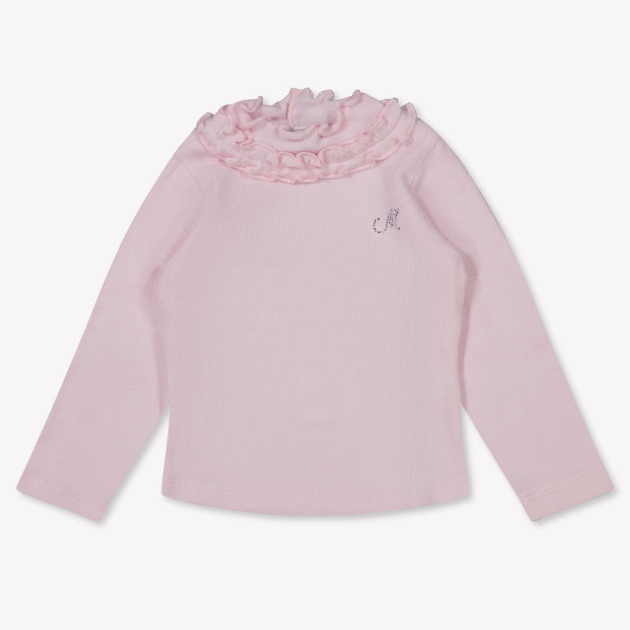 MonnaLisa Baby Meisjes T-Shirt in Licht Roze