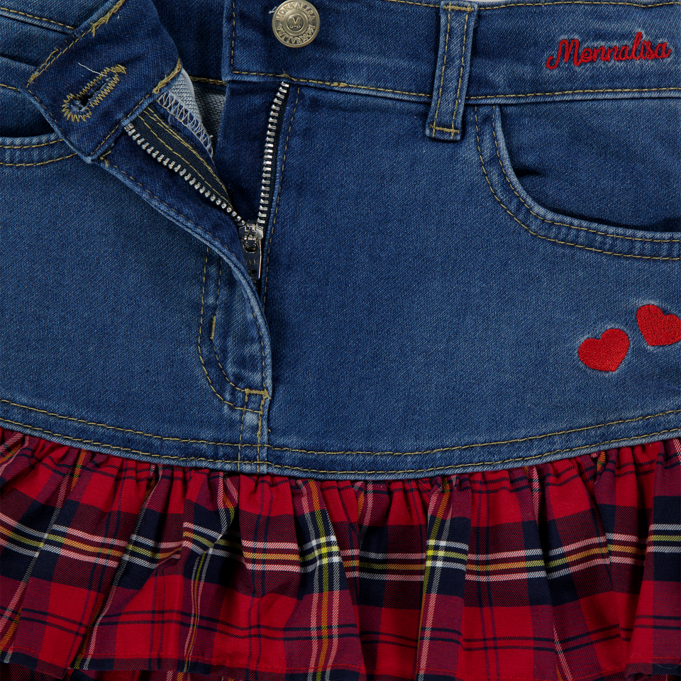 Monnalisa Kids Girls Skirt Jeans