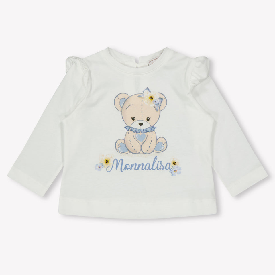 Monnalisa Baby Girls T-Shirt  Offwhite
