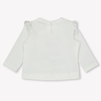 MonnaLisa Baby Meisjes T-Shirt in Off White